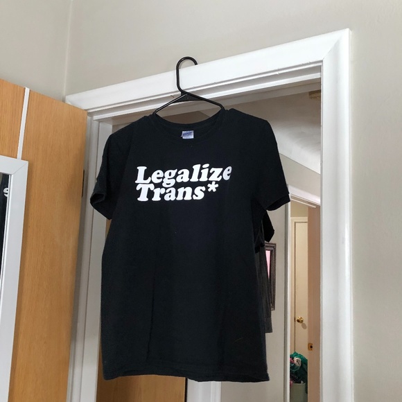 Men's Legalize Trans black t-shirt. - Picture 1 of 3